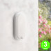 Plafón LED Oval Sensor Movimiento Sphere12W IP54 PIR [AL8215LM]