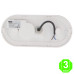 Plafón LED Oval Sensor Movimiento Sphere12W IP54 PIR [AL8215LM]