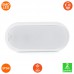 Plafón LED Oval con Sensor Movimiento 12W 960Lm IP54 PIR 360º