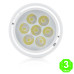 Foco Plafón Downlight Led 7W Cilíndrico Blanco [HODOWNSUP7W]