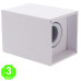 Plafón Aplique Berlín Cuadrado Basculante Blanco [AL4271LM]