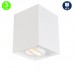 Plafón Aplique Berlín GU10 Cuadrado Blanco [ALLM4271]