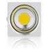Foco Plafón Cuadrado Led COB 3W 270Lm Cuerpo Blanco decorado