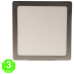 Plafón Led CCT Cuadrado Slim Níquel 25W ECO [AL5547LM]