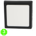 Foco Plafón Led CCT Cuadrado Negro 12W [AL5593LM]