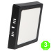 Foco Plafón Led CCT Cuadrado Negro 12W [AL5593LM]