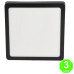 Foco Plafón Led CCT Cuadrado Negro 20W [AL5594LM]