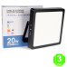 Foco Plafón Led CCT Cuadrado Negro 20W [AL5594LM]