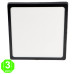 Plafón Led CCT Cuadrado Negro Slim 25W ECO [AL5595LM]