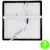 Plafón Led CCT Cuadrado Negro Slim 25W ECO [AL5595LM]