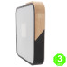Plafón Led Cuadrado Negro Madera 24W Eco [AL8281LM]