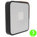 Plafón Led Cuadrado Negro Madera 24W Eco [AL8281LM]