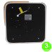 Plafón Led Cuadrado Negro Madera 24W Eco [AL8281LM]
