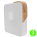 Plafón Led Cuadrado Blanco Madera 24W Eco [AL8282LM]