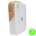 Plafón Led Cuadrado Blanco Madera 24W Eco [AL8282LM]