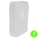 Plafón Led Cuadrado Blanco Madera 24W Eco [AL8282LM]