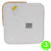 Plafón Led Cuadrado Blanco Madera 24W Eco [AL8282LM]