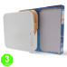 Plafón Led Cuadrado Blanco Madera 24W Eco [AL8282LM]