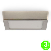 Foco Plafón Led CCT Cuadrado Níquel 12W [AL5541LM]