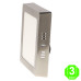 Foco Plafón Led CCT Cuadrado Níquel 12W [AL5541LM]