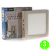 Foco Plafón Led CCT Cuadrado Níquel 12W [AL5541LM]