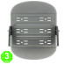 Chasis Proyector para módulo Led 3x50W 90° IP68 [AL6273LM]