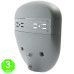 Chasis de farola para módulo Led Heatsing 50W 90° IP68 [AL6279LM]