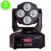 Proyector Cabeza móvil WASH RGB+W+A+UV DMX MOVILED 4 106 [28LEM106AL]