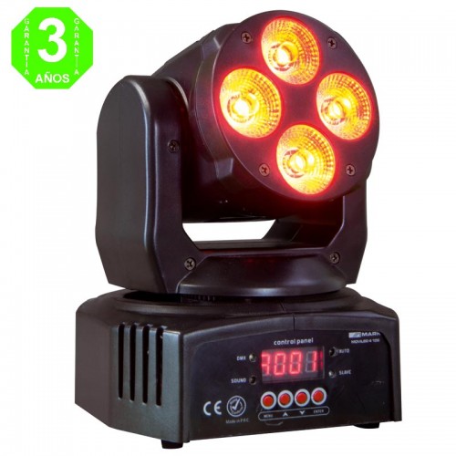 Proyector Cabeza móvil WASH RGB+W+A+UV DMX MOVILED 4 106 [28LEM106AL]