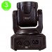 Proyector Cabeza móvil WASH RGB+W+A+UV DMX MOVILED 4 106 [28LEM106AL]