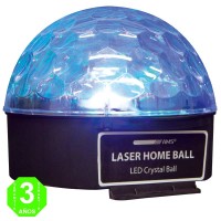LASER HOME BALL Efecto iluminación rotativo RGB Aros, círculos y estrobo [EFE02401AL]