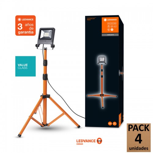 Ledvance Proyector Led 30W con Trípode IP65 Serie FLOOD WORKLIGHTS