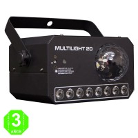 Proyector LED efectos RGBW MULTILIGHT LASER VERDE Y ROJO ESTROBO [EFE03002AL]