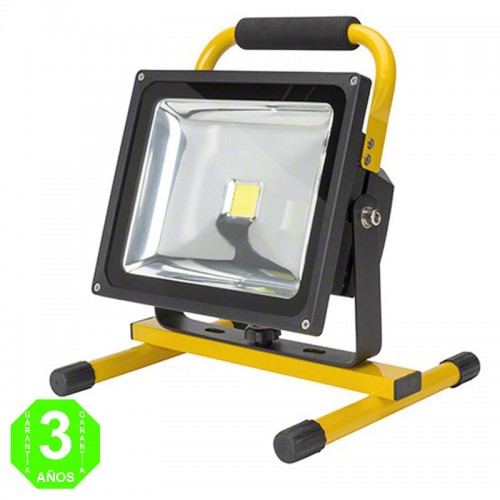 Foco Proyector LED Portátil Batería Recargable 30W IP65 100Lm/W PRO [UPL-FL30W]