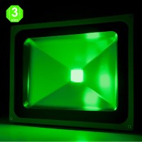 Foco Proyector LED Verde 50W 4250Lm IP65 Monocolor [BQFS29050B-G]