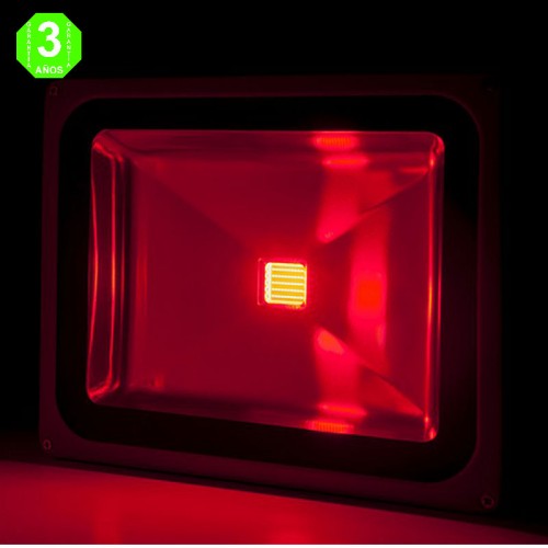 Foco Proyector LED Rojo 50W 4250Lm IP65 Monocolor [BQFS29050B-R]