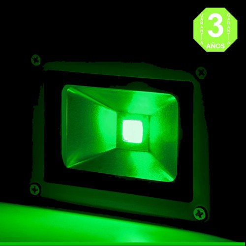 Foco Proyector LED Monocolor Verde 10W IP65 [BQFS11510-G]