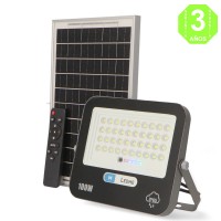 Foco Proyector LED SOLAR Milán 100W IP65 Sensor + Control Remoto + Panel [AL6503LM]