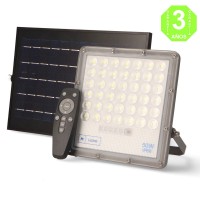 Foco Proyector LED SOLAR Bari 50W Dsc IP66 Sensor + Control Remoto + Panel [AL6851LM]