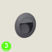Baliza LED Empotrable Pared Circular Interior-Exterior 1,2W IP54 Lyon [AL101694E]