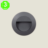 Baliza LED Empotrable Pared Circular Interior-Exterior 1,2W IP54 Lyon [AL101694E]