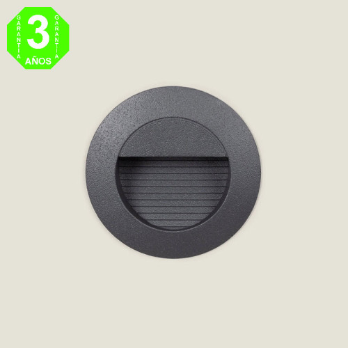 Baliza LED Empotrable Pared Circular Interior-Exterior 1,2W IP54 Lyon [AL101694E]