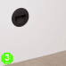 Baliza LED Empotrable Pared Circular Interior-Exterior 1,2W IP54 Lyon [AL101694E]