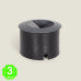 Baliza LED Empotrable Pared Circular Interior-Exterior 1,2W IP54 Lyon [AL101694E]