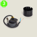 Baliza LED Empotrable Pared Circular Interior-Exterior 1,2W IP54 Lyon [AL101694E]