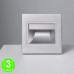 Baliza LED Empotrable Gris Pared Cuadrada 1.5W Rand [AL466E]