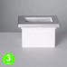 Baliza LED Empotrable Gris Pared Cuadrada 1.5W Rand [AL466E]