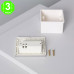 Baliza LED Empotrable Gris Pared Cuadrada 1.5W Rand [AL466E]
