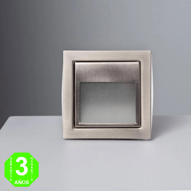 Baliza LED Empotrable Acero Inox Pared Cuadrada 1.5W Larr [AL471E]