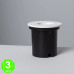 Baliza LED Empotrable Pared Circular 1W Adan [AL86006E]